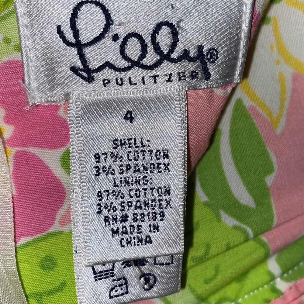 Lilly Pulitzer vintage alligator 🐊 print strapless dress, smocked back, size 4 - Picture 6 of 6